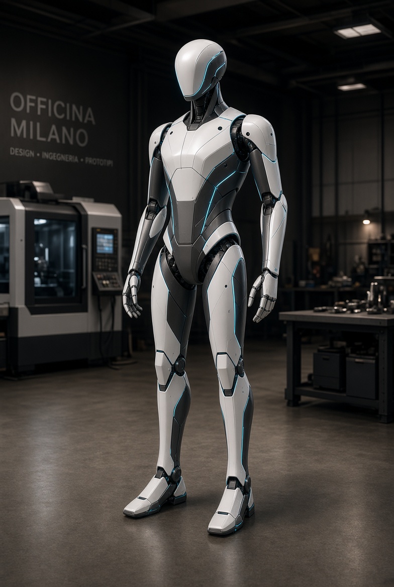 Custom humanoid robot shell